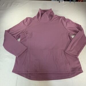Swiss Alps Women's XL Cowl Neck Pullover Long Sleeve Sweater Pink/Mauve w/pocket